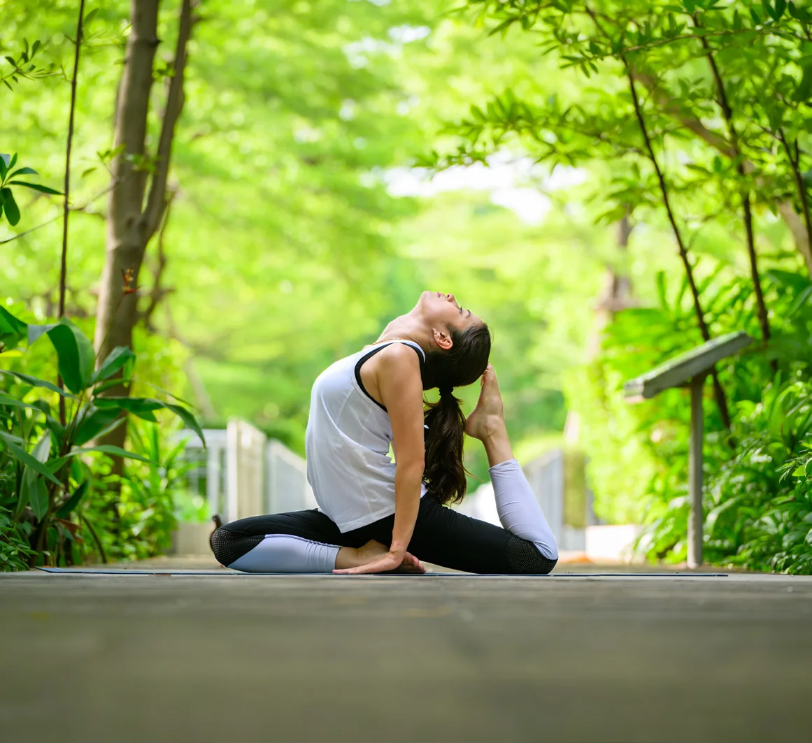 Dedicated yoga and meditation zone