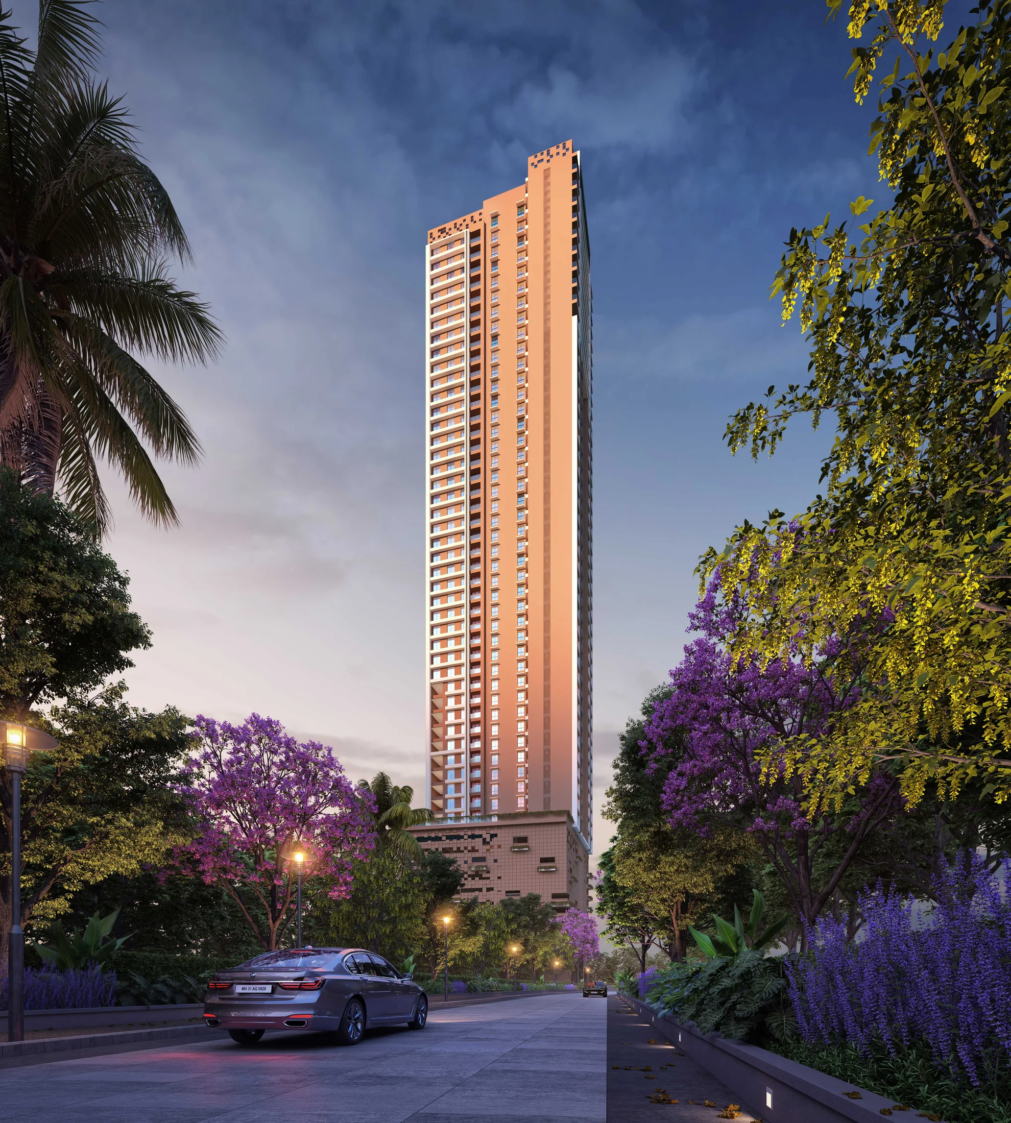 Neelkanth Palms tower elevation